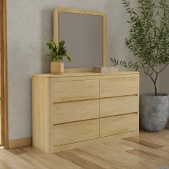 Aiden California King Bed, Dresser, Mirror, Night Stand