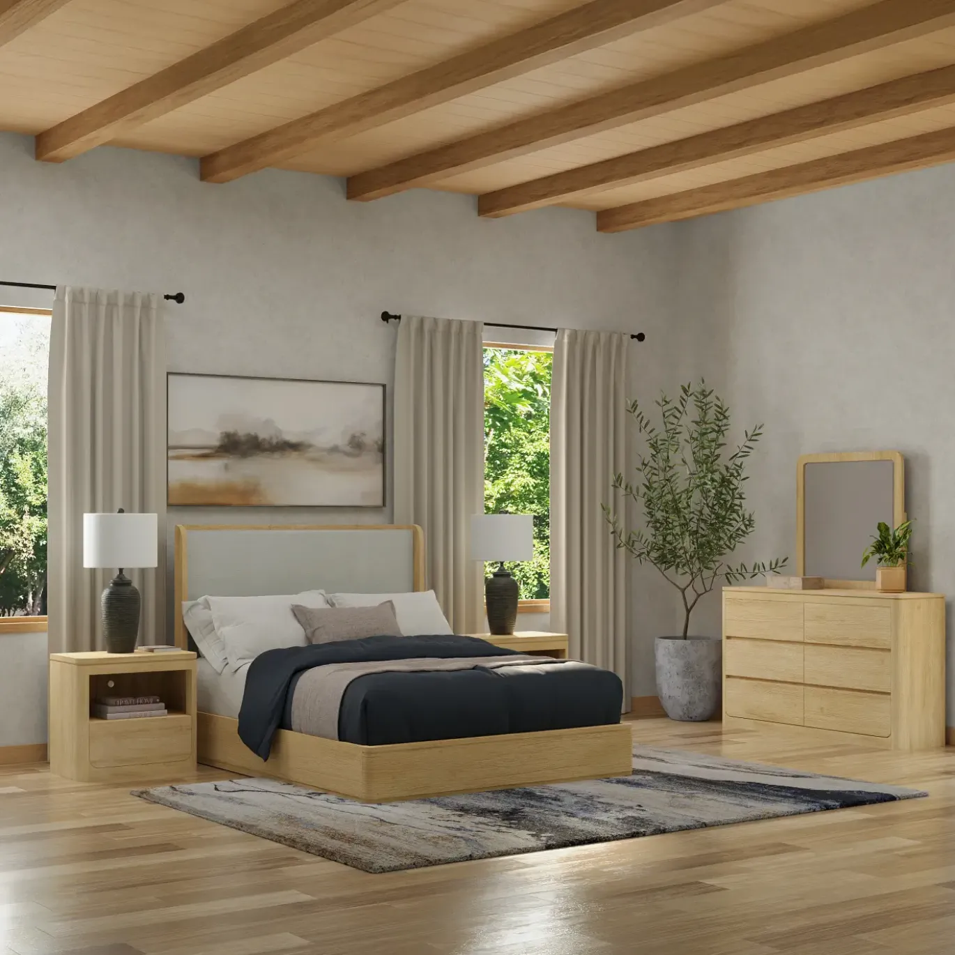 Aiden Natural Bedroom Set