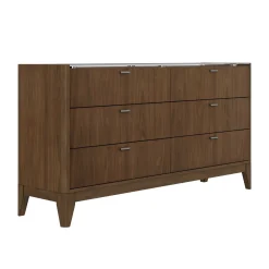Amalie California King Bed Wall Bed With Piers, Dresser, Mirror