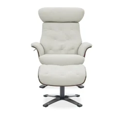 Bowden Swivel Recliner Chair & Swivel Ottoman