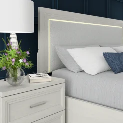 Burbank California King Storage Bed, Dresser, Mirror, Nightstand