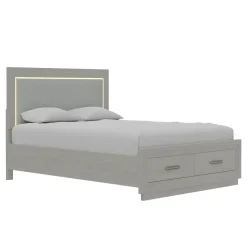 Burbank Queen Storage Bed With LED Lights