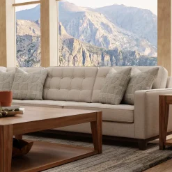 Calvin Sectional Beige 2pc Sectional with LAF Chaise