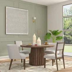 Carnaby Extendable Round Table, 2 Arm Chairs & 2 Side chairs