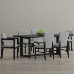 Cassidy Rectangular Dining Table, 4 Side Chairs, & 2 Arm Chairs