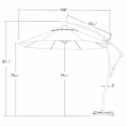 Coral Coast Cantilever Umbrella