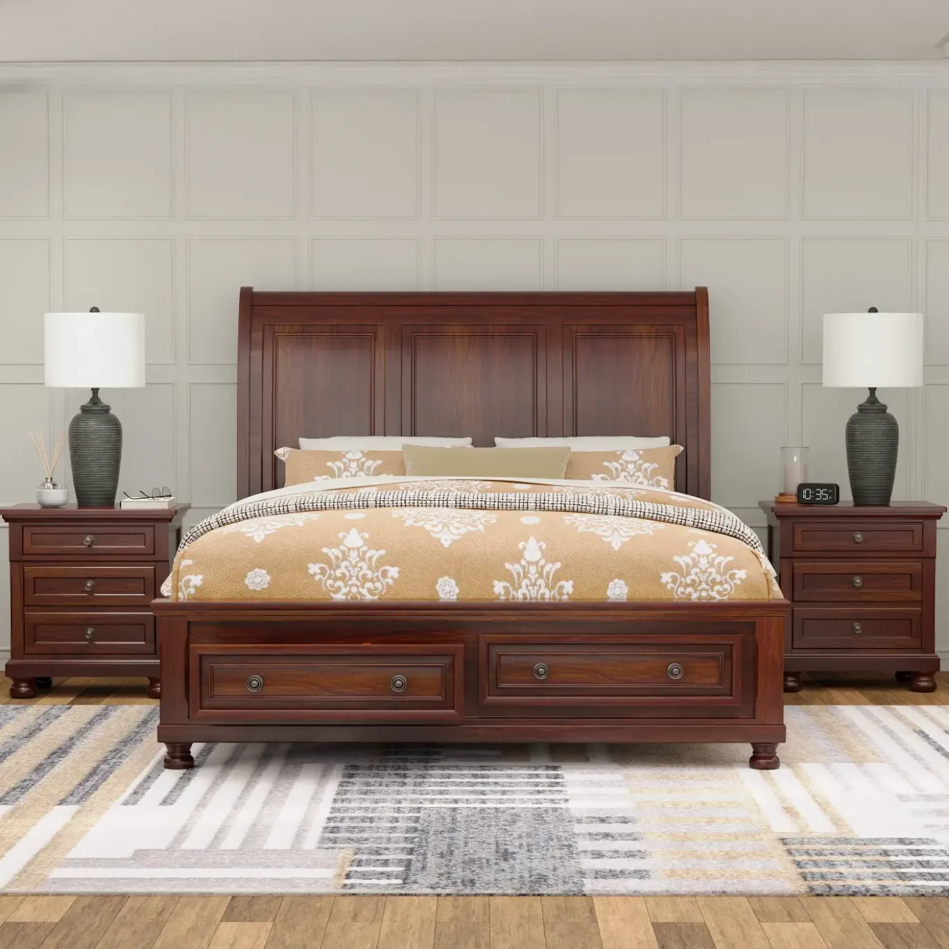 Cortland Full Sleigh Storage Bed