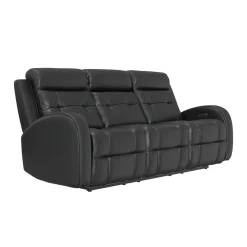 Cosmo Black Reclining Living Room Set