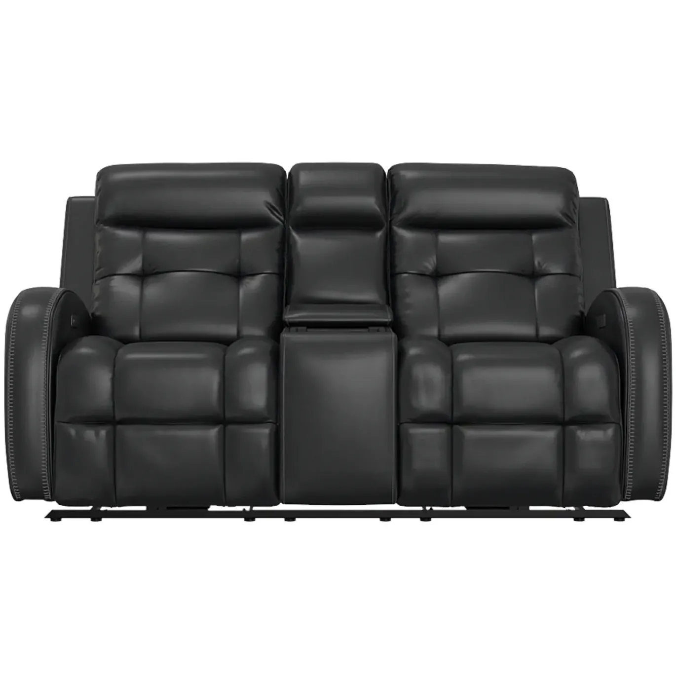 Cosmo Black Reclining Living Room Set