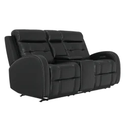 Cosmo Black Reclining Living Room Set