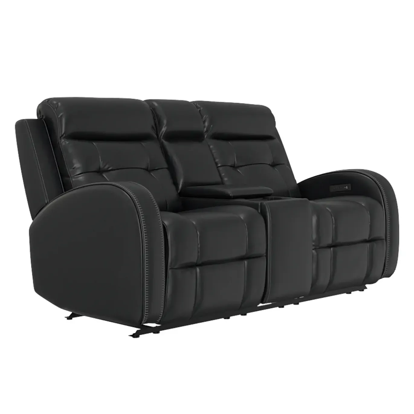 Cosmo Black Reclining Living Room Set