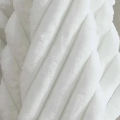 Cottontail White Throw Blanket