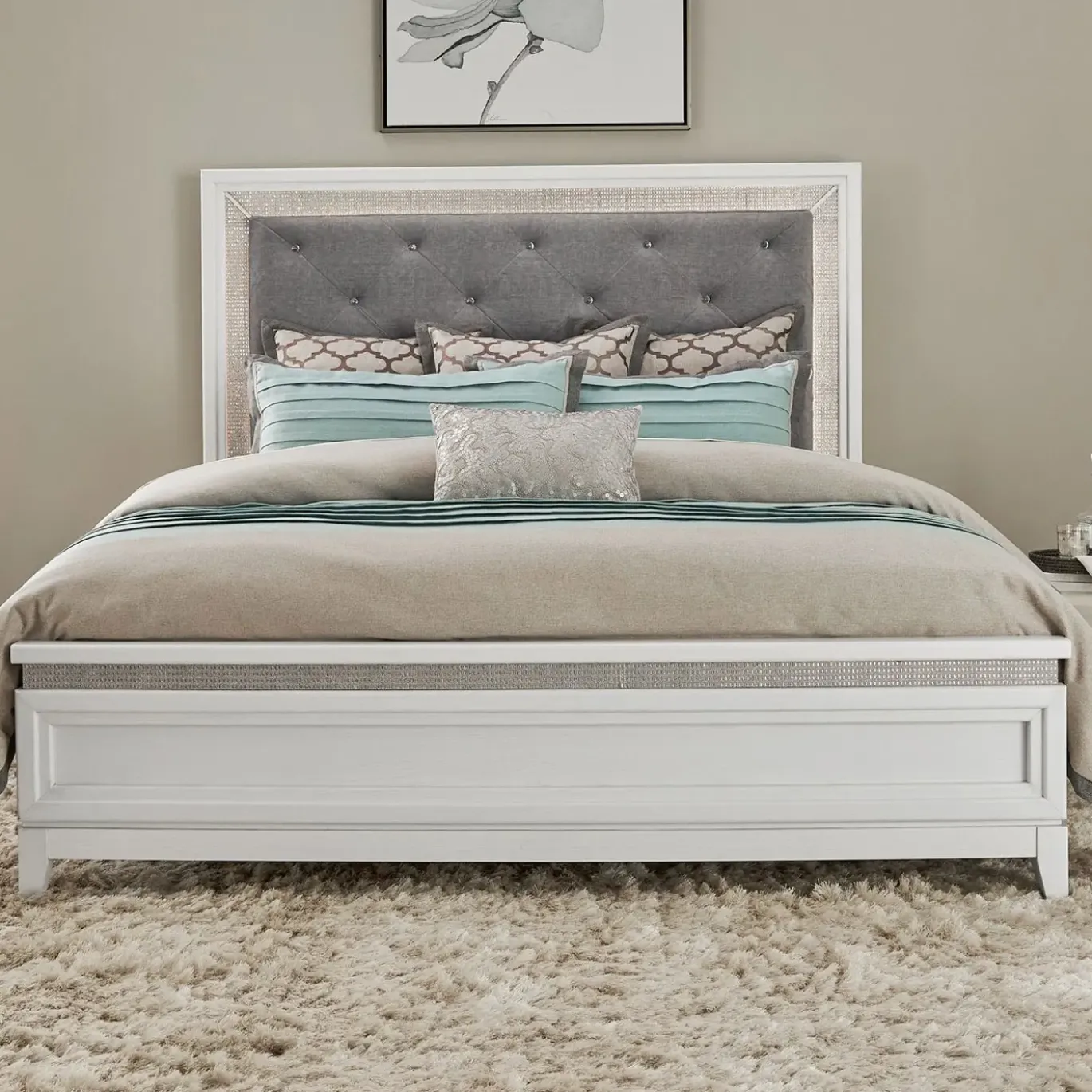 Danica Eastern King Bed with Lights