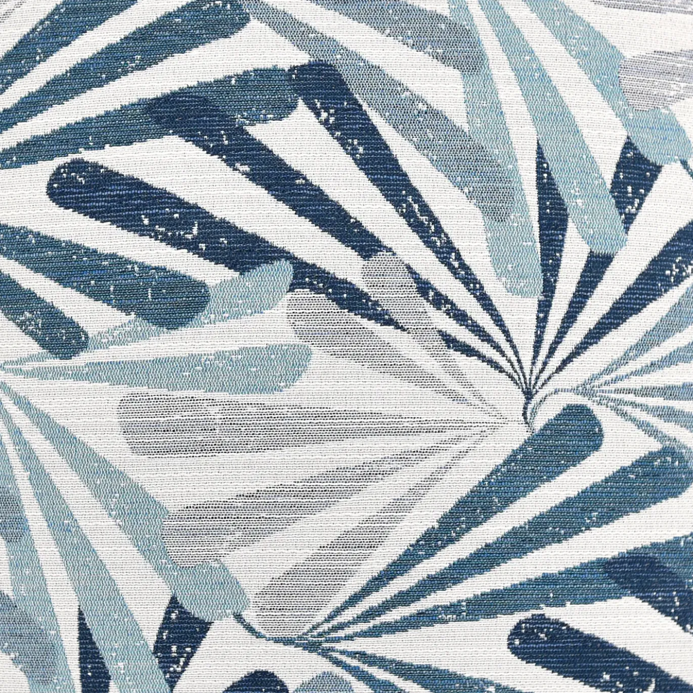 Diamond Palm Blue Outdoor Pillow