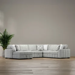 Dreamscape 4pc Sleeper Sectional with LAF Storage Chaise