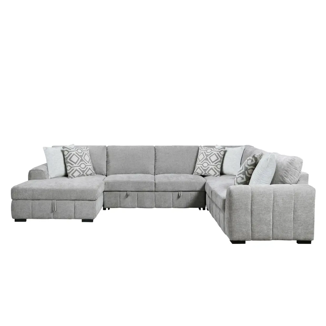 Dreamscape 4pc Sleeper Sectional with LAF Storage Chaise