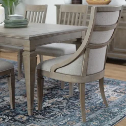 East Bay Extendable Table, 4 Arm Chairs & Bench With Back