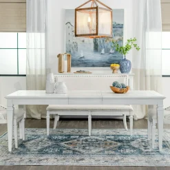 East Bay 5pc Dining Set: Extendable Table & 6 Side Chairs