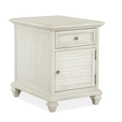 East Bay White Chairside Table