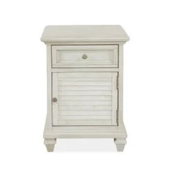 East Bay White Chairside Table