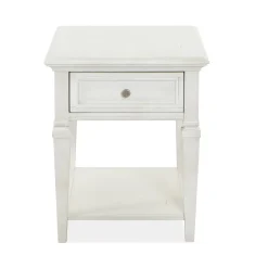 East Bay White End Table