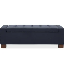 Emmie Navy Storage Bench