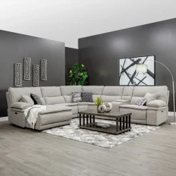 Goliath 6pc Power Chaise Sectional
