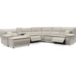 Goliath 6pc Power Chaise Sectional