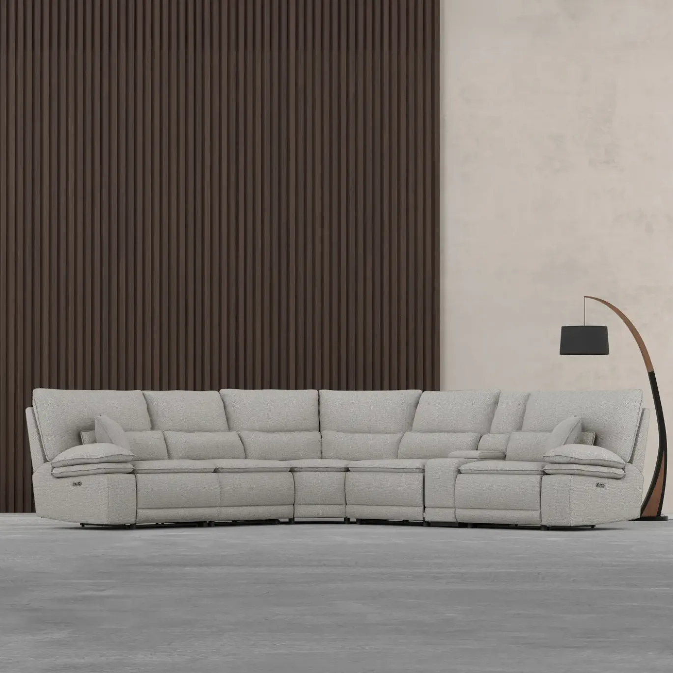 Goliath 6pc Sectional with Console