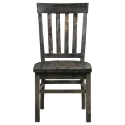 Hacienda Charcoal 6pc Dining Set: Table, 2 Arm Chairs, 2 Side Chairs and Bench