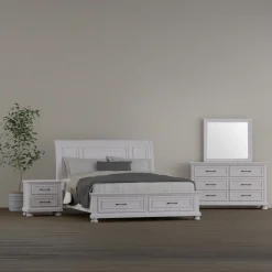 Hanover California King Sleigh Bed, Dresser, Mirror & Nightstand