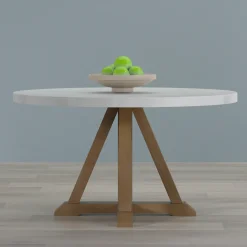 Lakeside Round Marble Top Dining Table