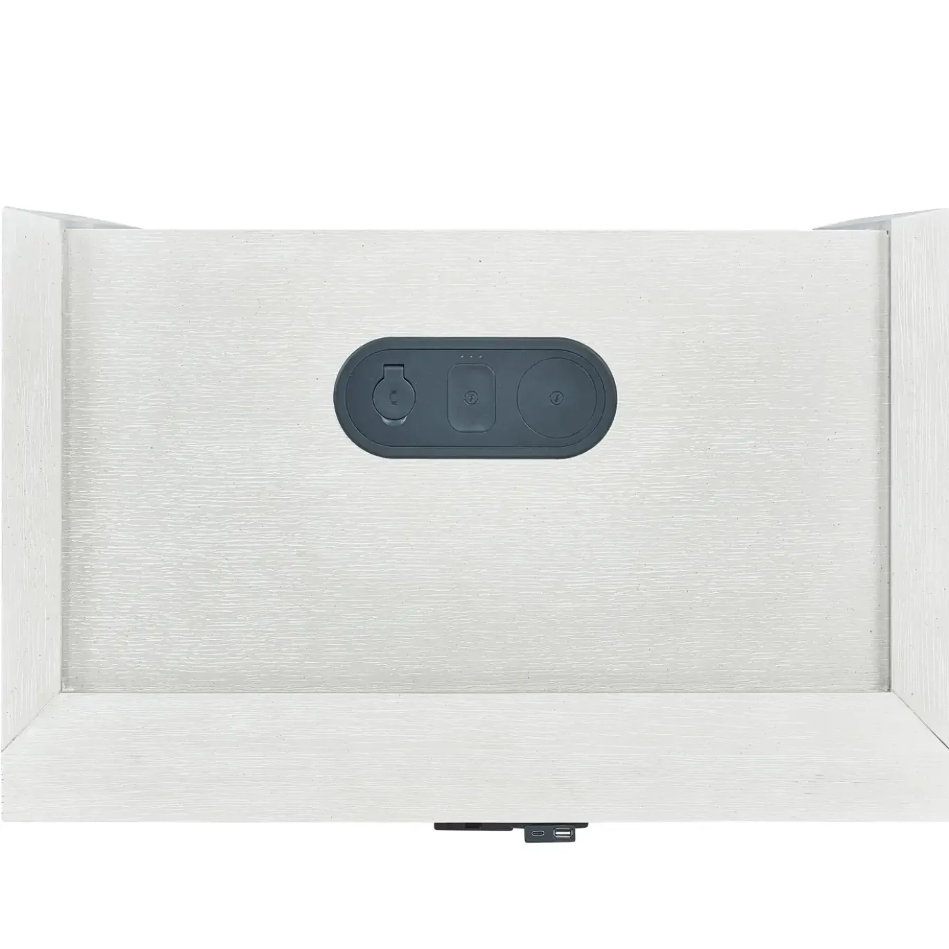 Laurel California King Bench Storage Bed, Dresser, Mirror & Nightstand