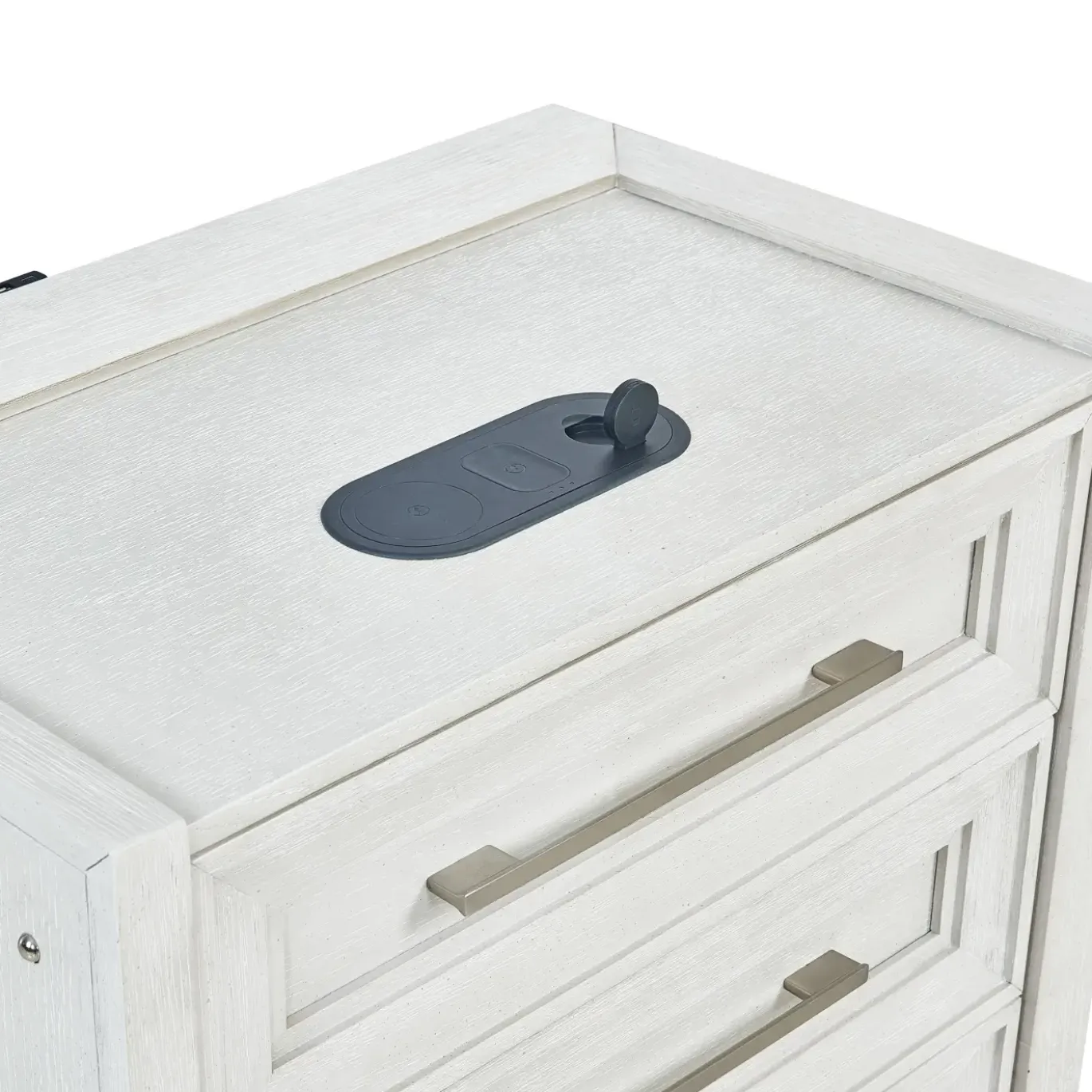 Laurel King Bench Storage Bed, Dresser, Mirror & Nightstand