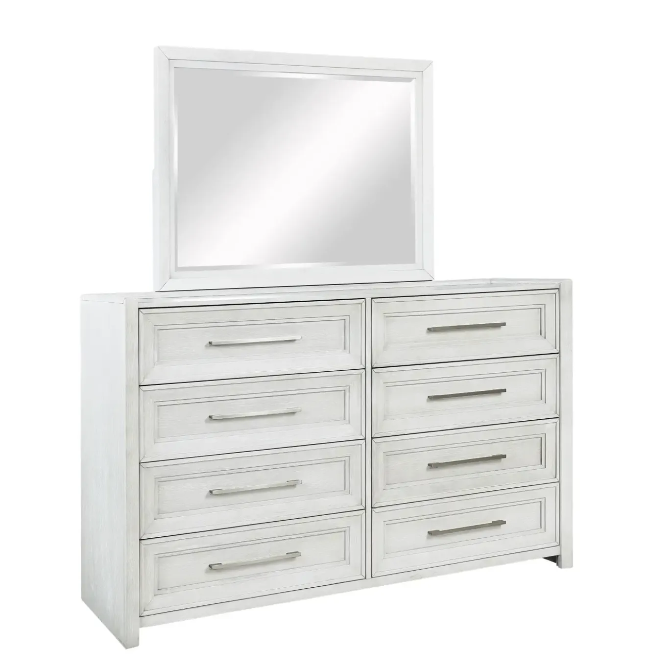 Laurel King Bench Storage Bed, Dresser, Mirror & Nightstand