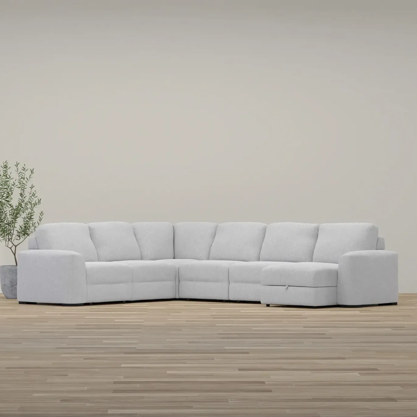 Luna 6pc Sectional with RAF Chaise