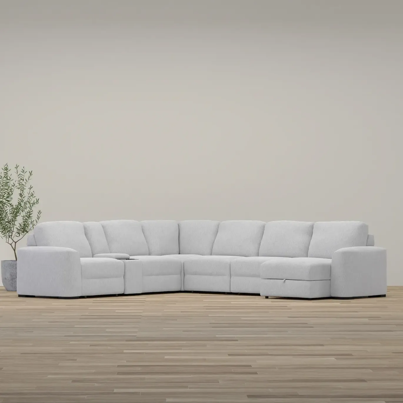 Luna 7pc Sectional with RAF Chaise