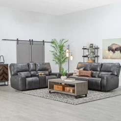 Malone Gray Reclining Living Room Set