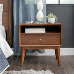 Minetta 1 Drawer Nightstand with USB