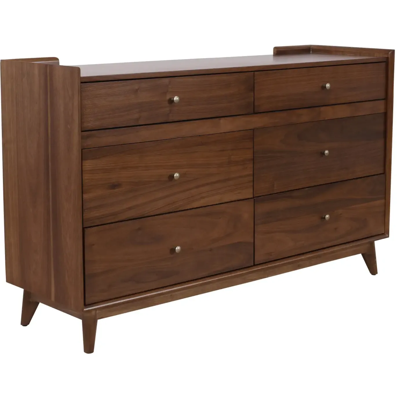 Minetta California King Loft Bed, Dresser, Mirror, Nighstand