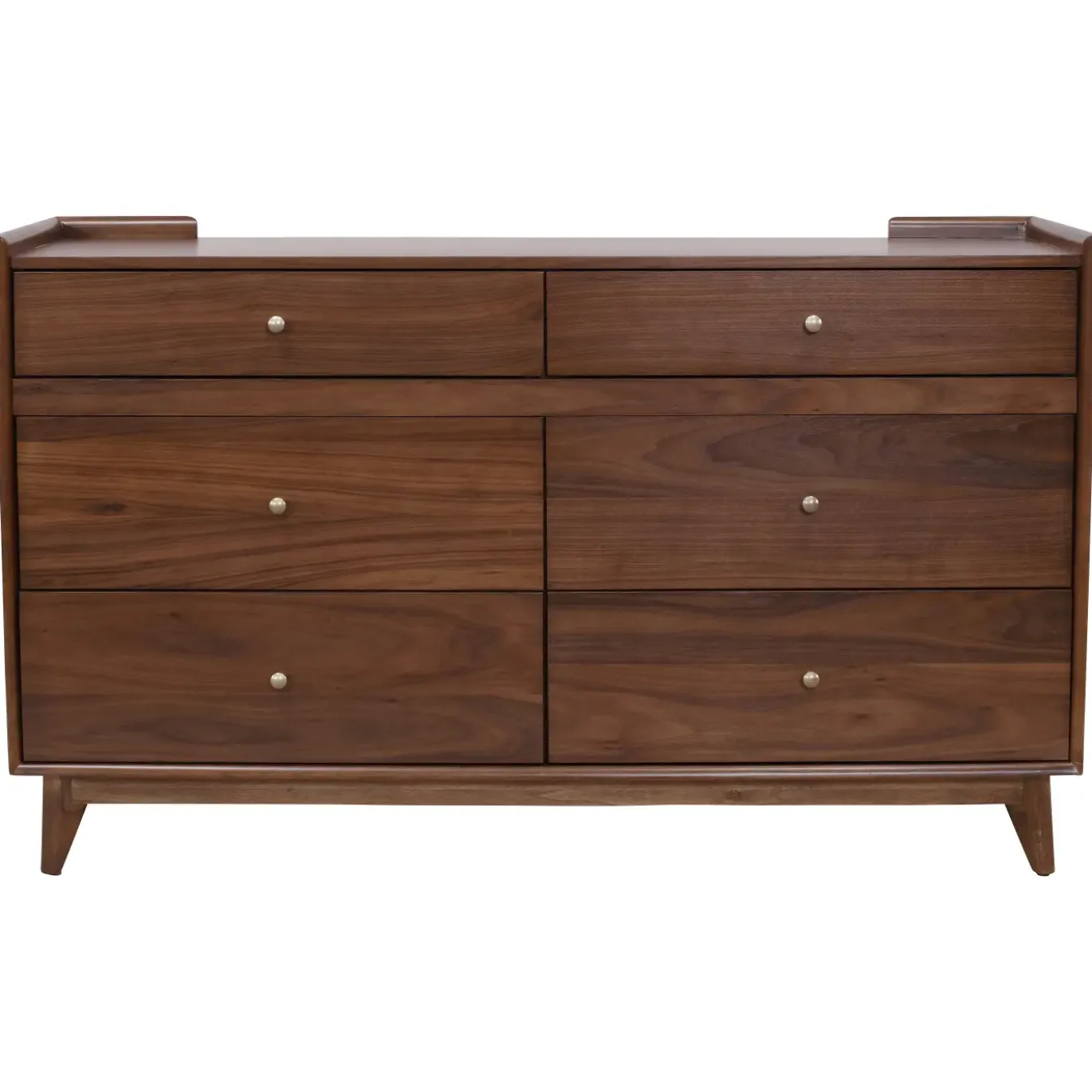 Minetta California King Loft Bed, Dresser, Mirror, Nighstand