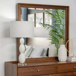 Minetta California King Loft Bed, Dresser, Mirror, Nighstand