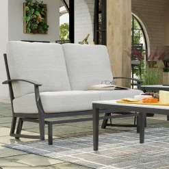 Monterey 3pc Set: Outdoor Sofa, Glider Loveseat & Glider Chair