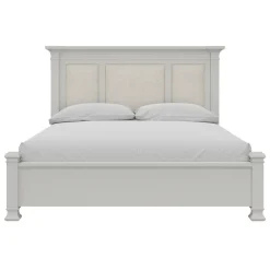 Newport California King Upholstered Panel Bed