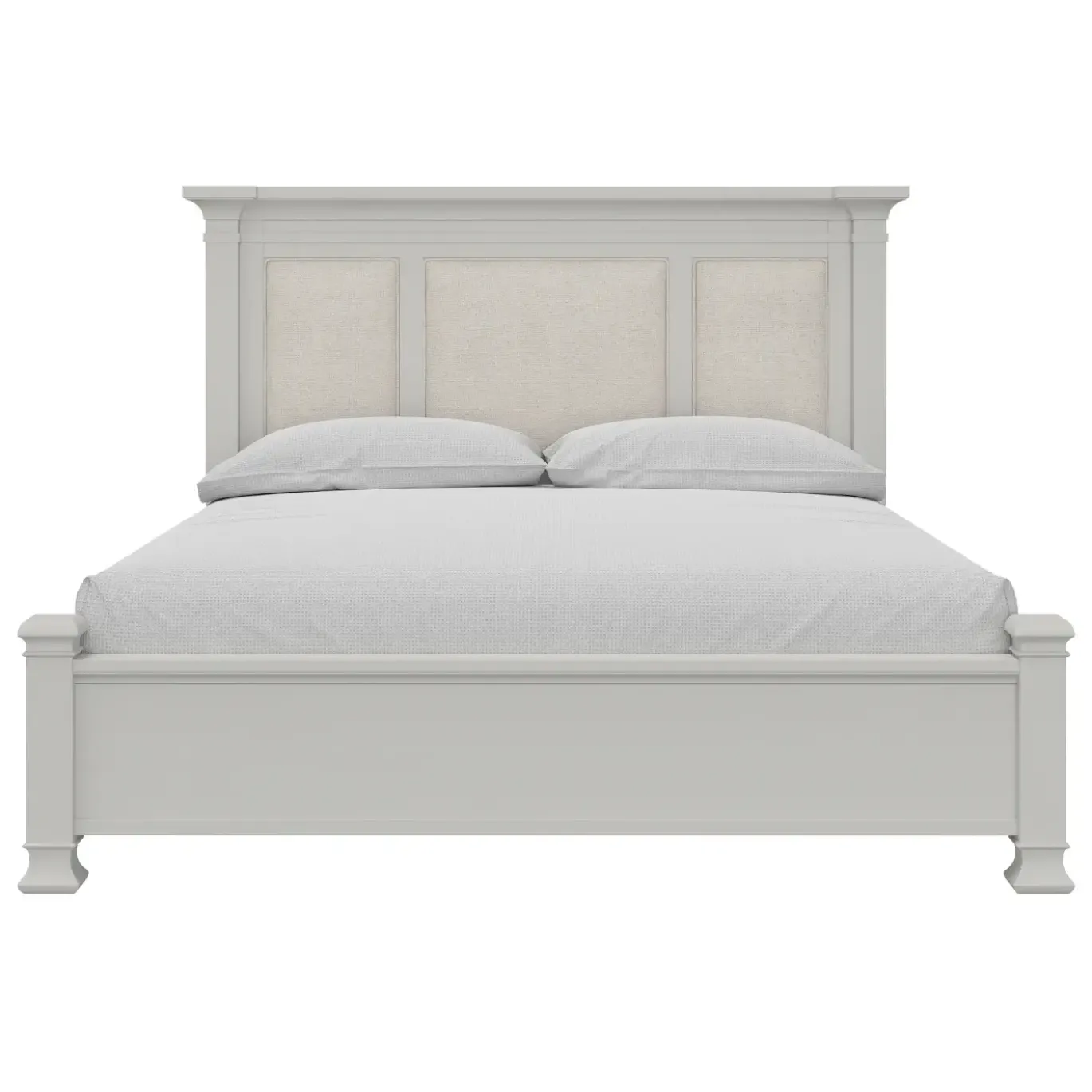 Newport California King Upholstered Panel Bed