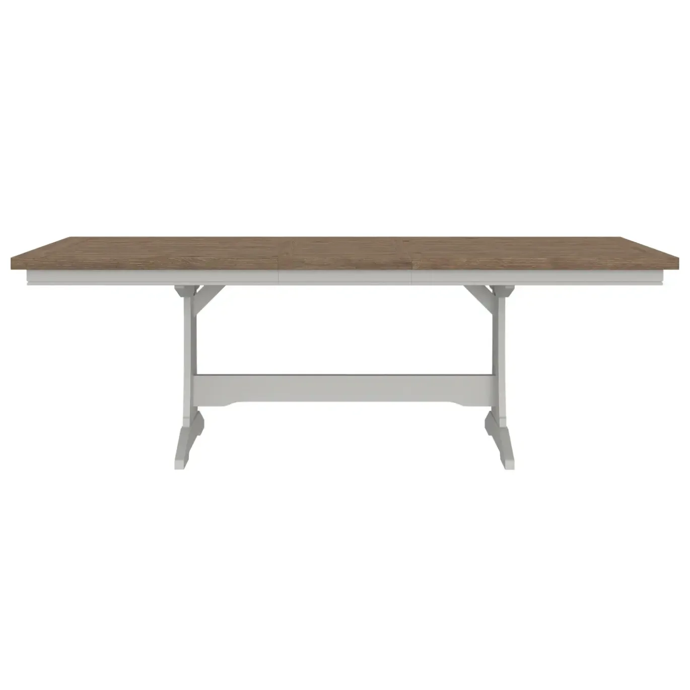 Newport 7pc Dining Set: Trestle Dining Table, 4 Side Chairs & 2 Host Arm Chairs