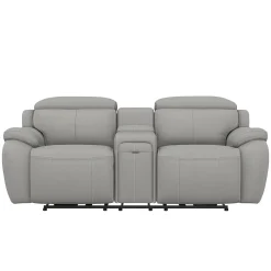 Nixon-New! Leather Power Loveseat