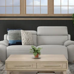 Nixon-New! Leather Power Sofa