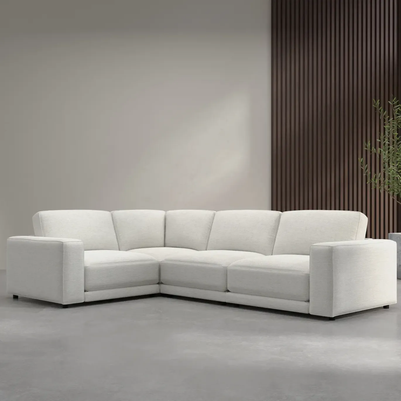 Nomad 4pc Modular Sectional With Crypton Performance Fabric