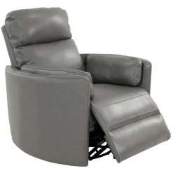 Oracle Leather 240-Degrees Swivel Glider Power Recliner